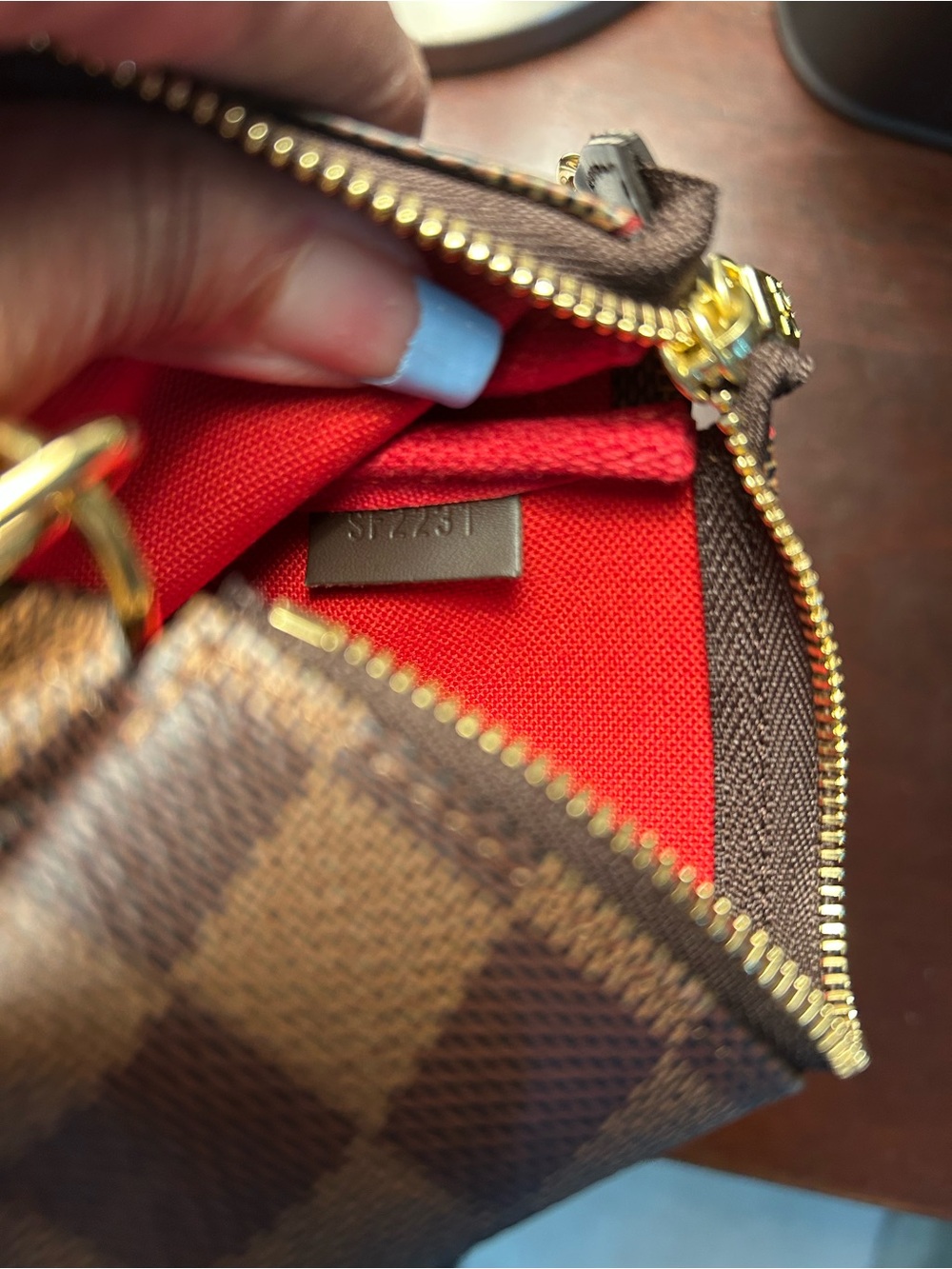 Louis Vuitton Damier Ebene Mini Pouchette - Picture 8 of 9